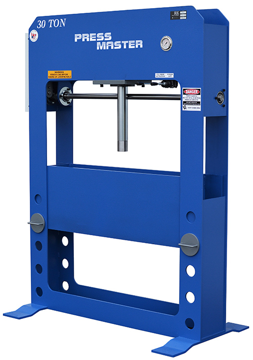 30 TON PRESS MASTER .. H-FRAME PRESS ... ELECTRIC OVER HYDRAULIC